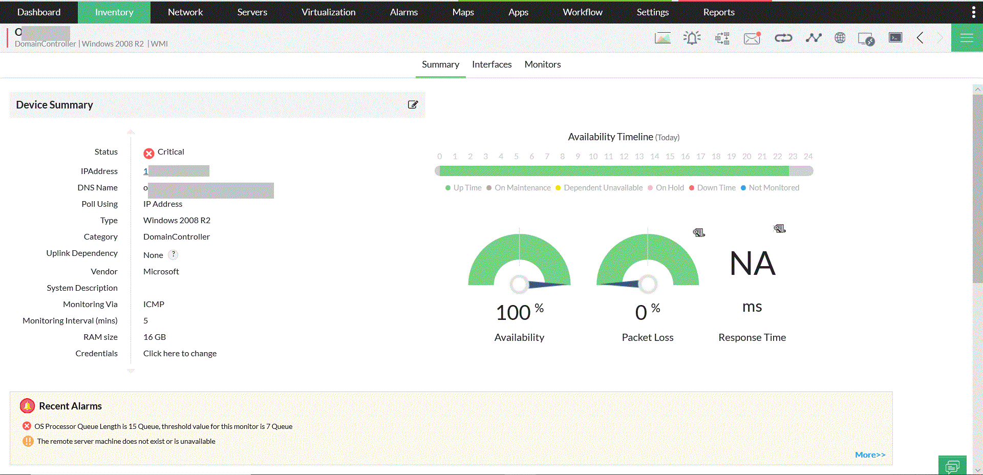 WMI Monitor - ManageEngine OpManager